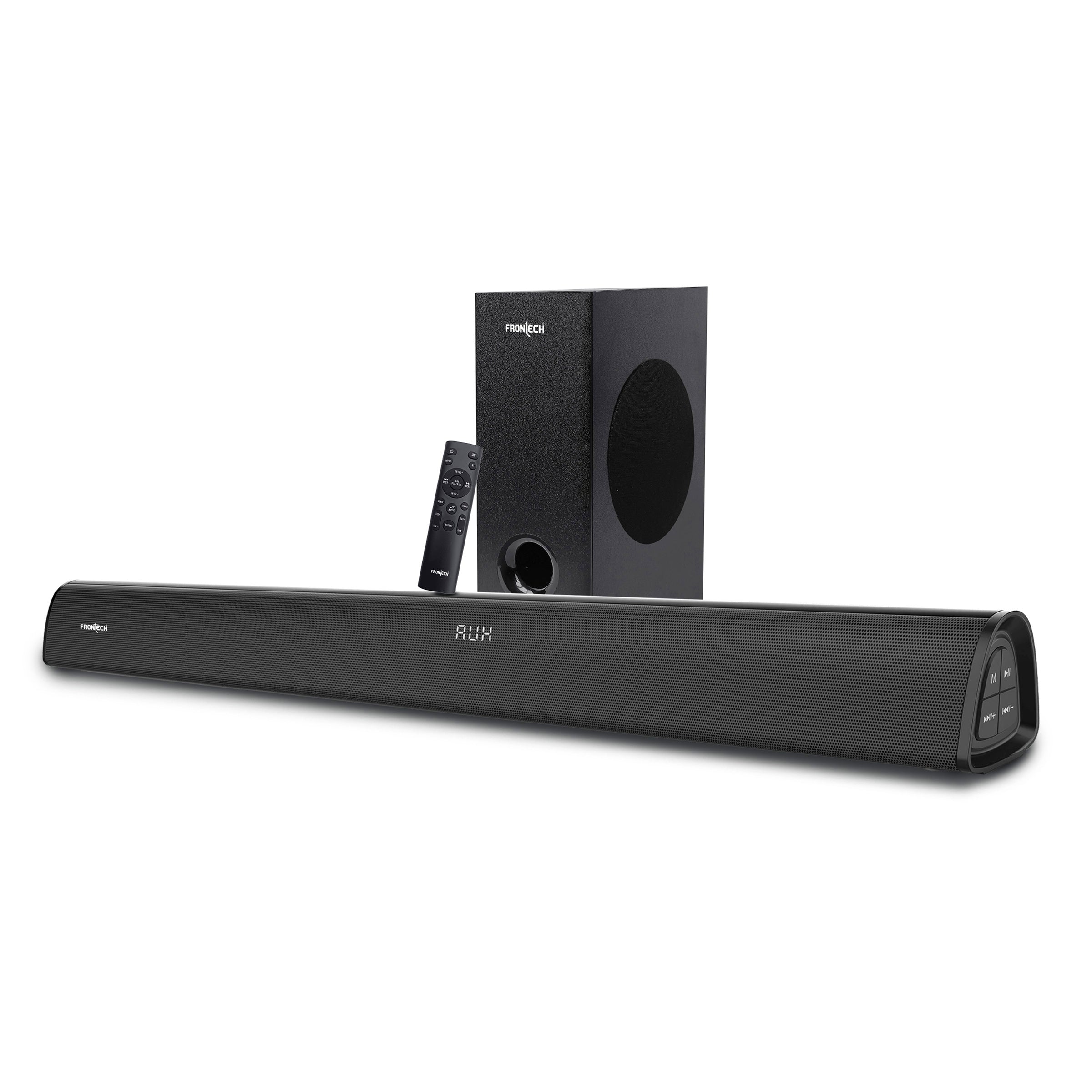 Itopfox 2.1CH Sound Bar With Subwoofer, 190W Peak Power, Detachable 2-in-1 BT 5.4 Surround Sound System, 12L Deep Bass For PC Gaming, HD-ARC/Opt/USB
