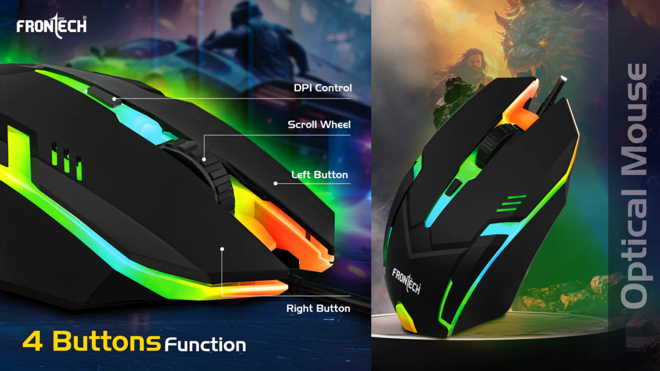Free Fire Mouse Best Gaming Mouse for BGMI and Free Fire in India 2026 – Frontech Online