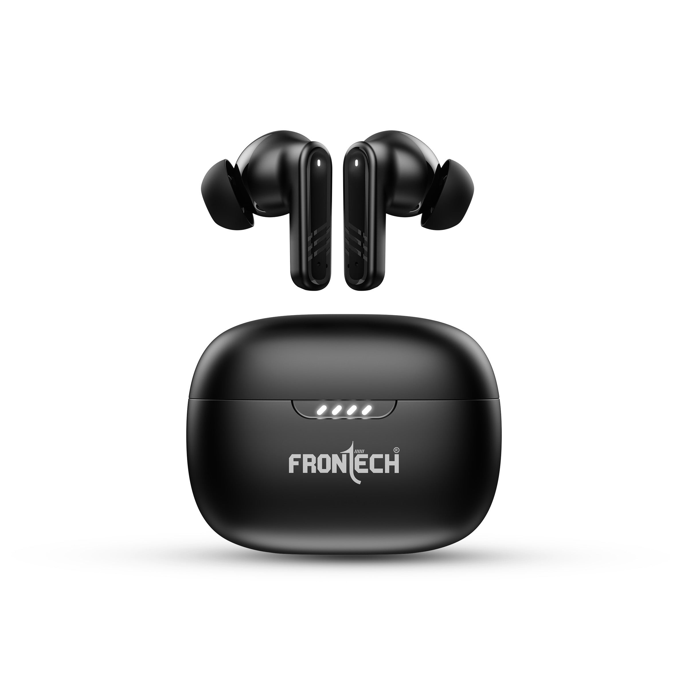 Frontech Sonorix Earphones | TWS | 35 Hrs Playback | Powerful Bass | BT 5.0 | Touch Control | 300 hours standby | Type-C Charging (EF-0101)