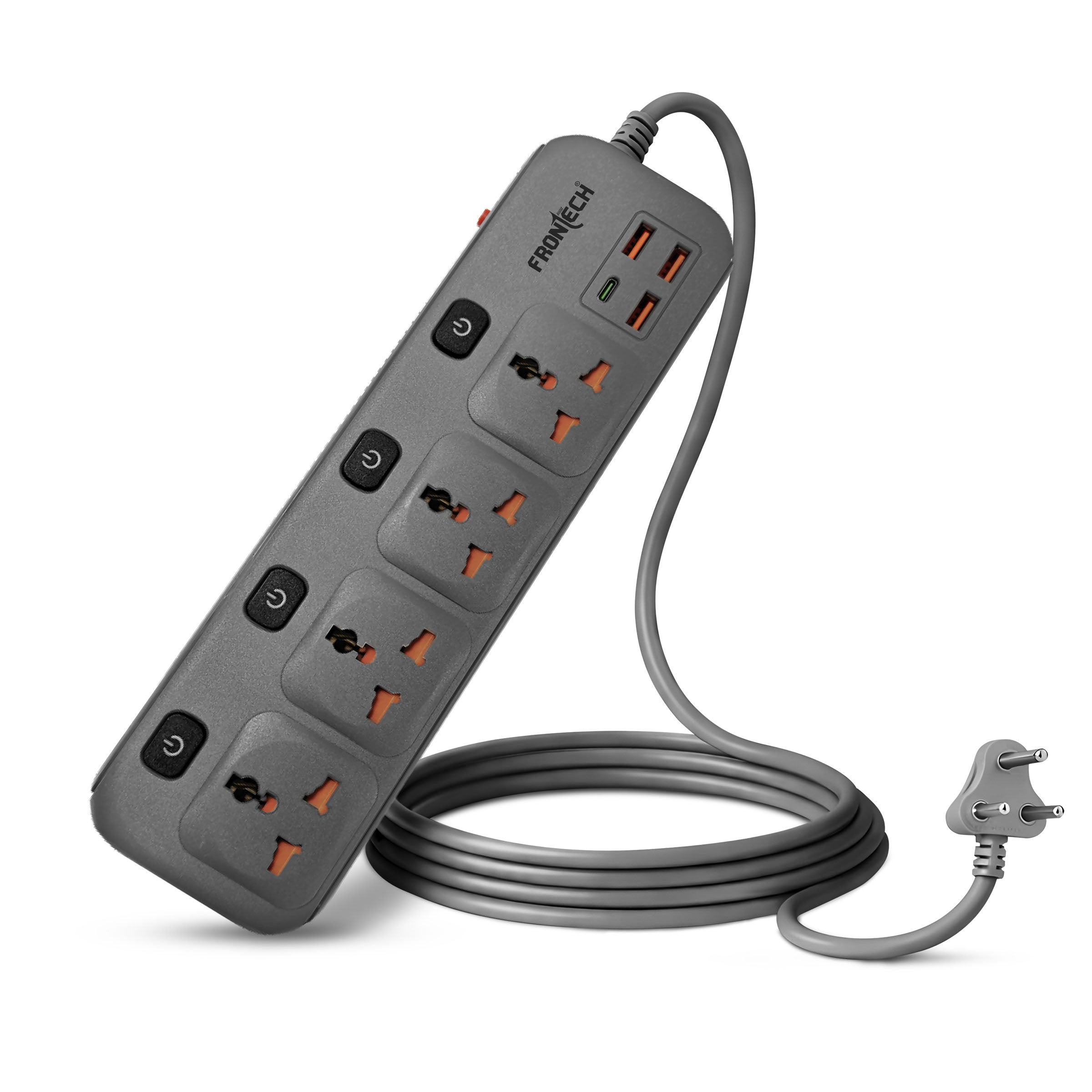 FRONTECH Power Extension Socket | 2500W Heavy Duty Extension Board wit ...