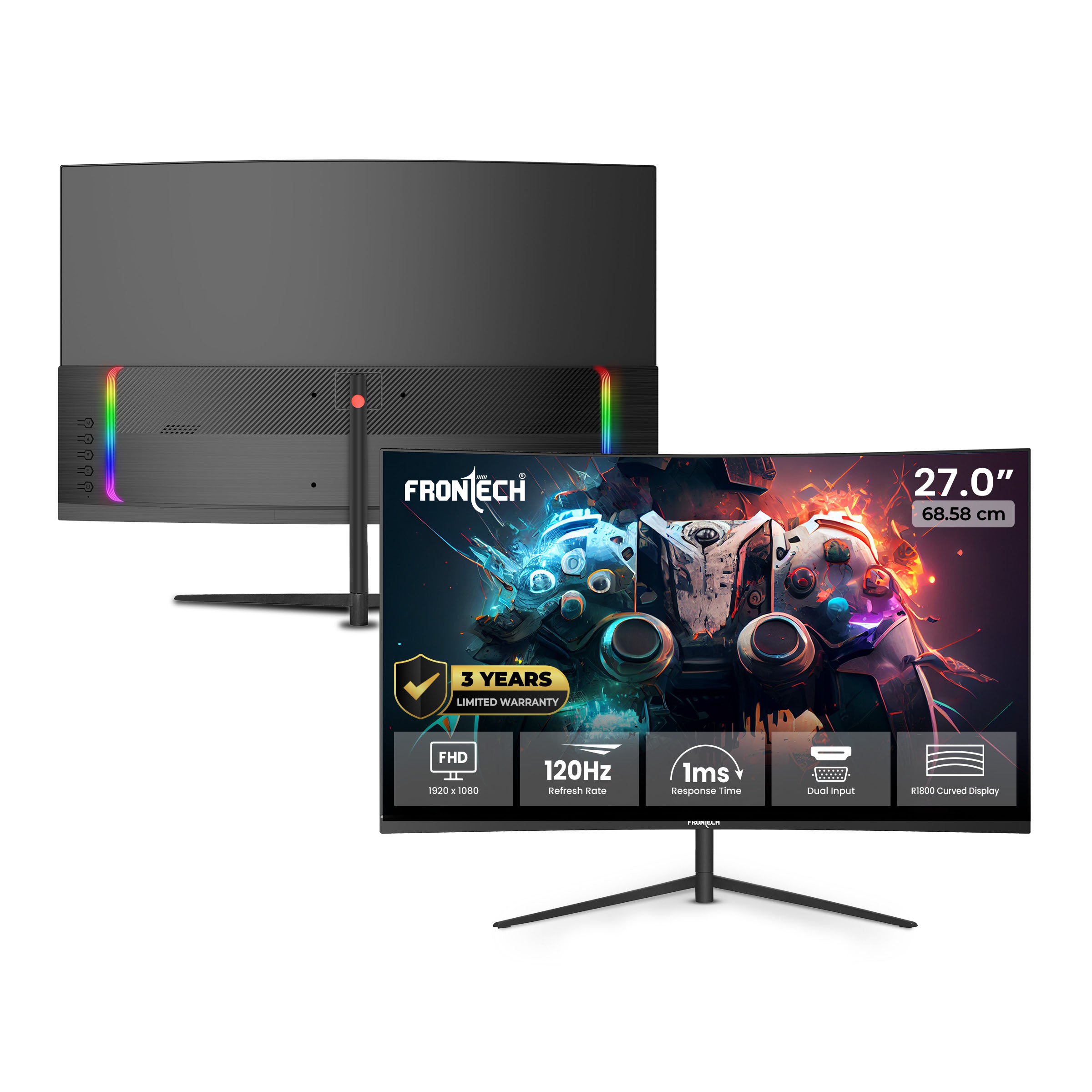 Buy Best Gaming Monitors Online | Curved Gaming Monitor – Frontech Online