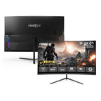 FRONTECH 27 Inch Curved Gaming Monitor, Full HD 1080p, 180Hz Refresh Rate, 1ms Response Time, 99% sRGB, RGB Lighting, Built-in Speakers, HDMI & DisplayPort, FreeSync, 3 Years Warranty (MON-0053G)