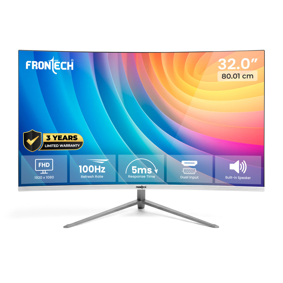 Frontech Ultima Series 32-inch curved LED monitor with a VA panel