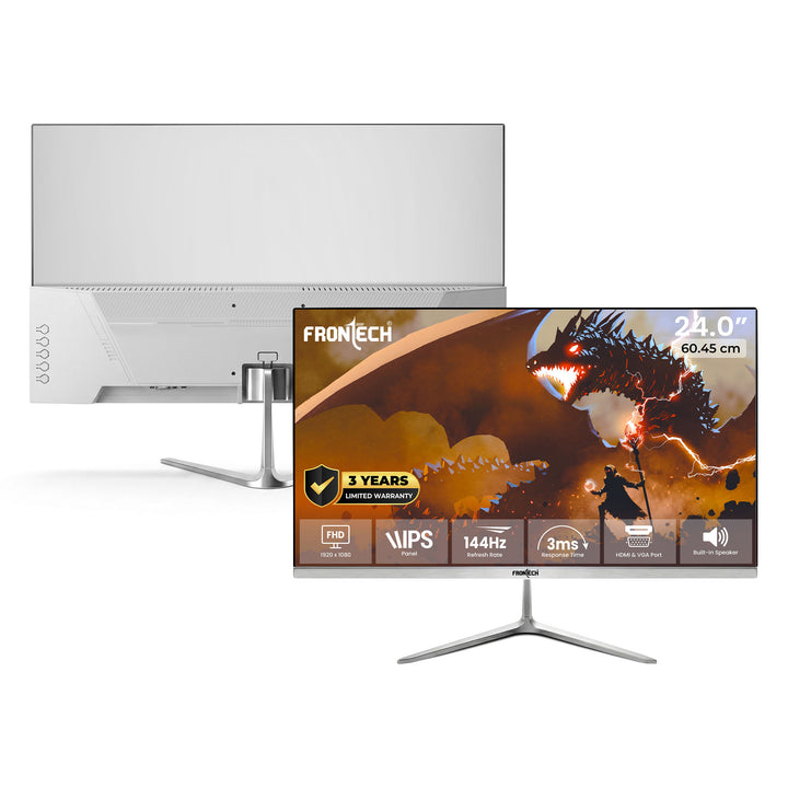 FRONTECH Ultima Series 24 Inch Gaming Monitor, Full HD 1920x1080 IPS D ...