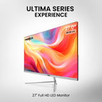Frontech 27 inch LED Monitor | 120Hz | 1920x1080 | Wall Mountable | HDMI & VGA | 5ms Response Time | Built-in Speakers | Ultima Series | 3 Years Warranty