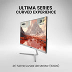 Frontech 24" Ultima Curved LED Monitor | 100Hz, 1920x1080, Built-in Speaker (MON-0088)