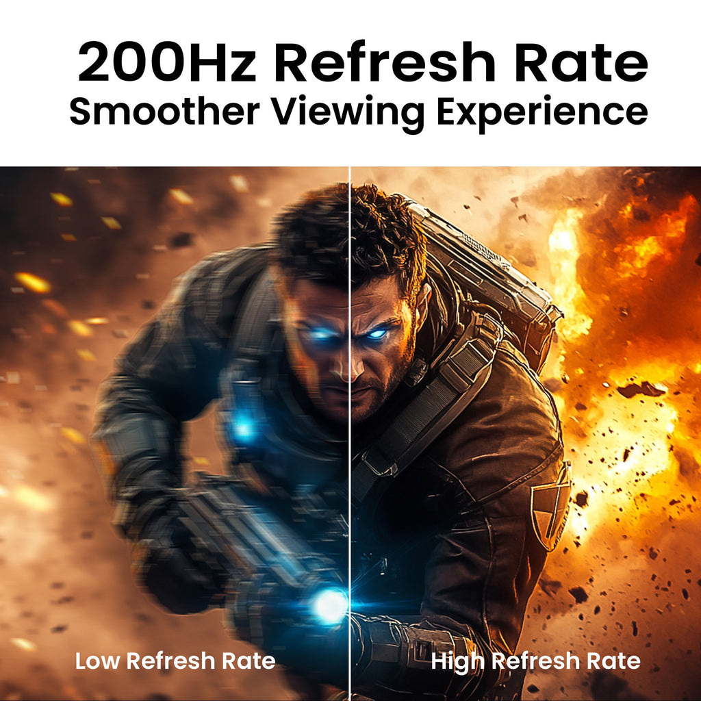 Frontech 32 inch Curved Gaming Monitor | 200Hz | 1920 x 1080 | Frameless | HDMI & DP | 1ms Response Time | Built-in Speakers | 3 Years Warranty