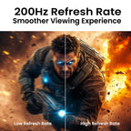 Frontech 32 inch Curved Gaming Monitor | 200Hz | 1920 x 1080 | Frameless | HDMI & DP | 1ms Response Time | Built-in Speakers | 3 Years Warranty