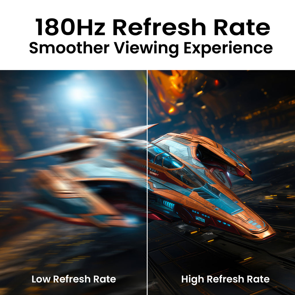Frontech 27-Inch QHD 2K Gaming Monitor (2560×1440) | 180Hz Refresh Rate | IPS Panel | HDMI & DP Dual Input | RGB Backlight | Eye Care | Wall Mount | 3-Year Warranty (MON-0085P)