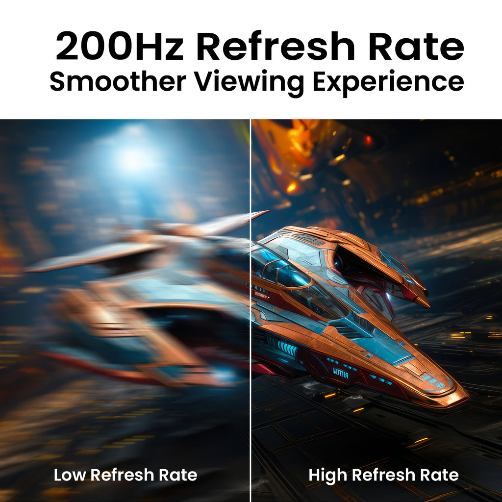 Frontech Gaming Series MON-0087P, 24.5 Inch IPS Full HD Gaming Monitor, 200Hz, 1ms Response Time, 99% sRGB, 1000:1 Contrast, HDMI & DisplayPort Dual Input, VESA Wall Mountable, 3 Years Warranty – Black
