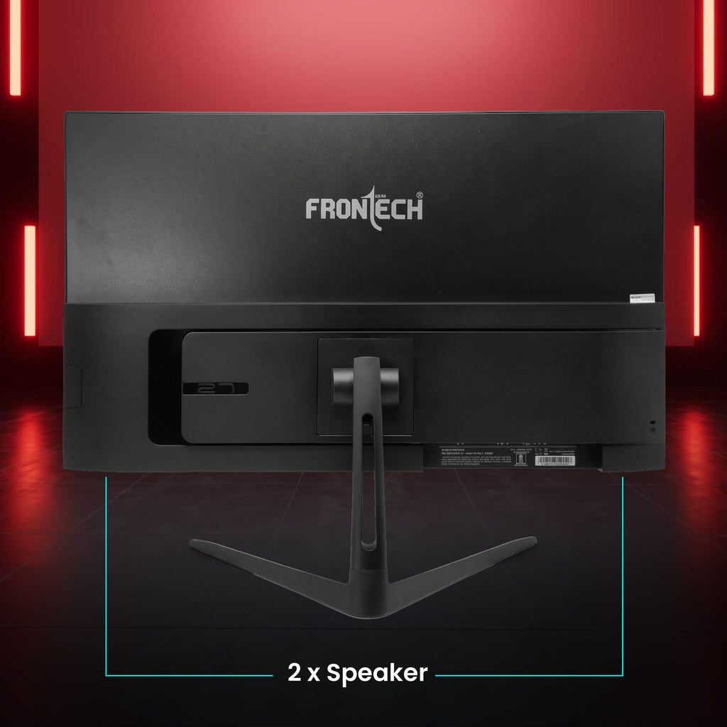 FRONTECH 27 Inch FHD Gaming Monitor, 1920 x 1080 IPS Panel, 120Hz Refresh Rate, 1ms Response Time, 99% sRGB, HDMI, USB Type-C 65W Charging, Built-in Speakers, FreeSync, 3 Years Warranty (MON-0052PD)