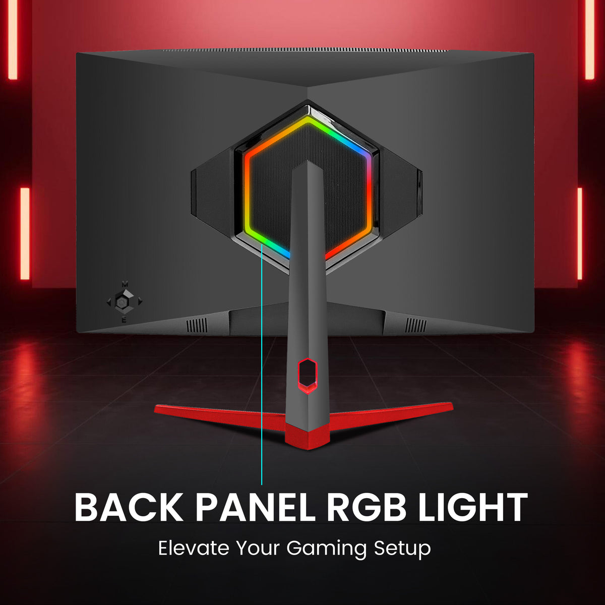 Frontech 27-Inch QHD 2K Gaming Monitor (2560×1440) | 180Hz Refresh Rate | IPS Panel | HDMI & DP Dual Input | RGB Backlight | Eye Care | Wall Mount | 3-Year Warranty (MON-0085P)