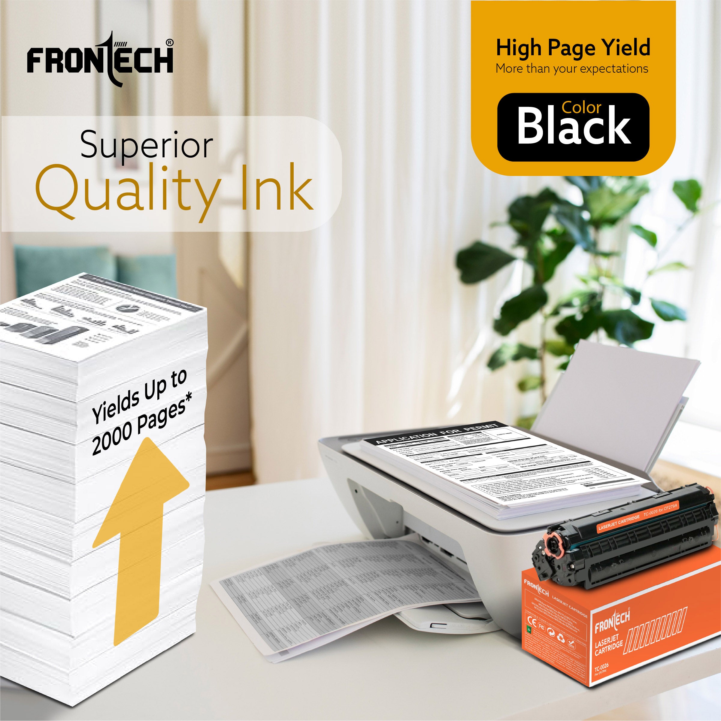 Frontech CF279A Toner Cartridge | Compatible with HP LaserJet Pro M12 & MFP M26 Series (TC-0026)