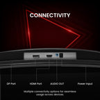 FRONTECH 27 Inch Curved Gaming Monitor, Full HD 1080p, 180Hz Refresh Rate, 1ms Response Time, 99% sRGB, RGB Lighting, Built-in Speakers, HDMI & DisplayPort, FreeSync, 3 Years Warranty (MON-0053G)
