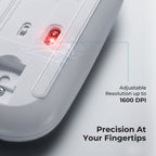Frontech white wireless mouse