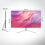 Frontech 32 inch LED Monitor|75Hz|1920 x 1080|Wall Mountable |Frameless |HDMI & VGA|5ms Response Time |Built-in Speaker |Ultima Series| 3 Years Warranty