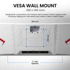 Frontech 32 inch LED Monitor|75Hz|1920 x 1080|Wall Mountable |Frameless |HDMI & VGA|5ms Response Time |Built-in Speaker |Ultima Series| 3 Years Warranty