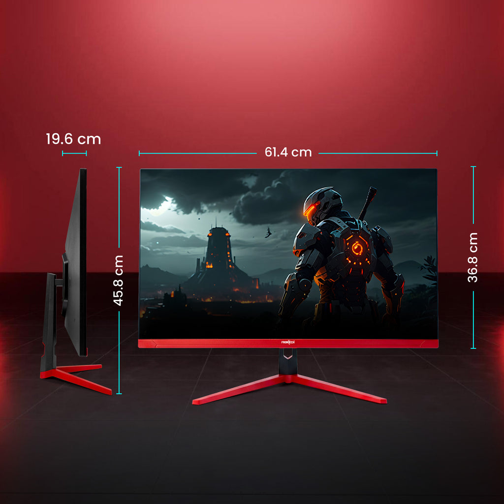 Frontech 27-Inch QHD 2K Gaming Monitor (2560×1440) | 180Hz Refresh Rate | IPS Panel | HDMI & DP Dual Input | RGB Backlight | Eye Care | Wall Mount | 3-Year Warranty (MON-0085P)