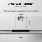 Frontech 27 inch Curved LED Monitor | 120Hz | 1920x1080 | Wall Mountable | Frameless | HDMI & VGA | 5ms Response Time | Built-in Speakers | Ultima Series | 3 Years Warranty