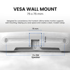 75*75 mm Vesa wall mount for monitor | Frontech