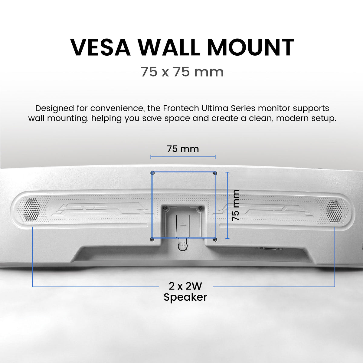 75*75 mm Vesa wall mount for monitor | Frontech
