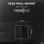 FRONTECH 27 Inch Curved Gaming Monitor, Full HD 1080p, 180Hz Refresh Rate, 1ms Response Time, 99% sRGB, RGB Lighting, Built-in Speakers, HDMI & DisplayPort, FreeSync, 3 Years Warranty (MON-0053G)