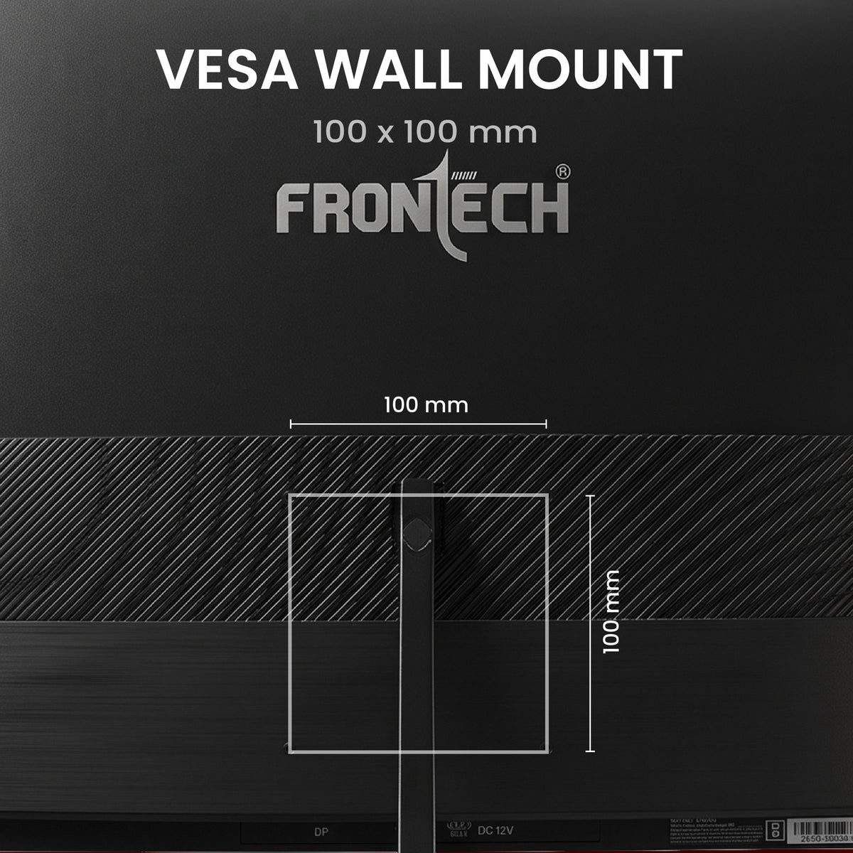 FRONTECH 27 Inch Curved Gaming Monitor, Full HD 1080p, 180Hz Refresh Rate, 1ms Response Time, 99% sRGB, RGB Lighting, Built-in Speakers, HDMI & DisplayPort, FreeSync, 3 Years Warranty (MON-0053G)