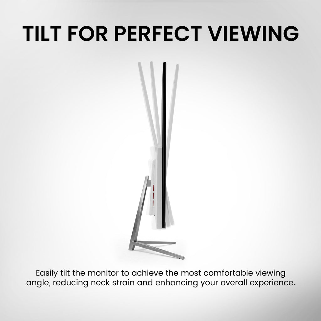 Frontech 27 inch Curved LED Monitor | 120Hz | 1920x1080 | Wall Mountable | Frameless | HDMI & VGA | 5ms Response Time | Built-in Speakers | Ultima Series | 3 Years Warranty