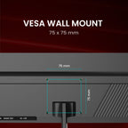 Frontech Gaming Series MON-0087P, 24.5 Inch IPS Full HD Gaming Monitor, 200Hz, 1ms Response Time, 99% sRGB, 1000:1 Contrast, HDMI & DisplayPort Dual Input, VESA Wall Mountable, 3 Years Warranty – Black