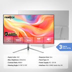 Frontech 27 inch LED Monitor | 120Hz | 1920x1080 | Wall Mountable | HDMI & VGA | 5ms Response Time | Built-in Speakers | Ultima Series | 3 Years Warranty