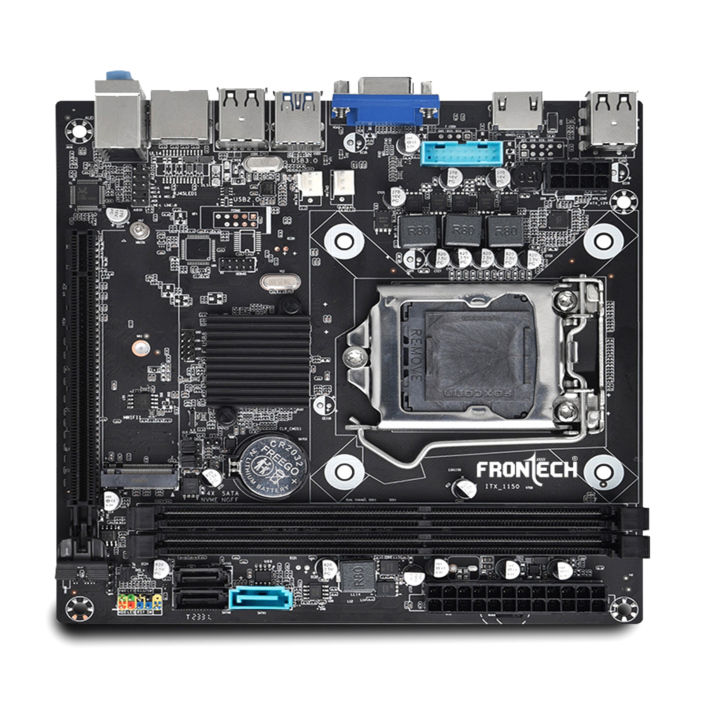 H81 Chipset Motherboard with 2 x DDR3 RAM Slots LGA1150 Supports (FT-0490)