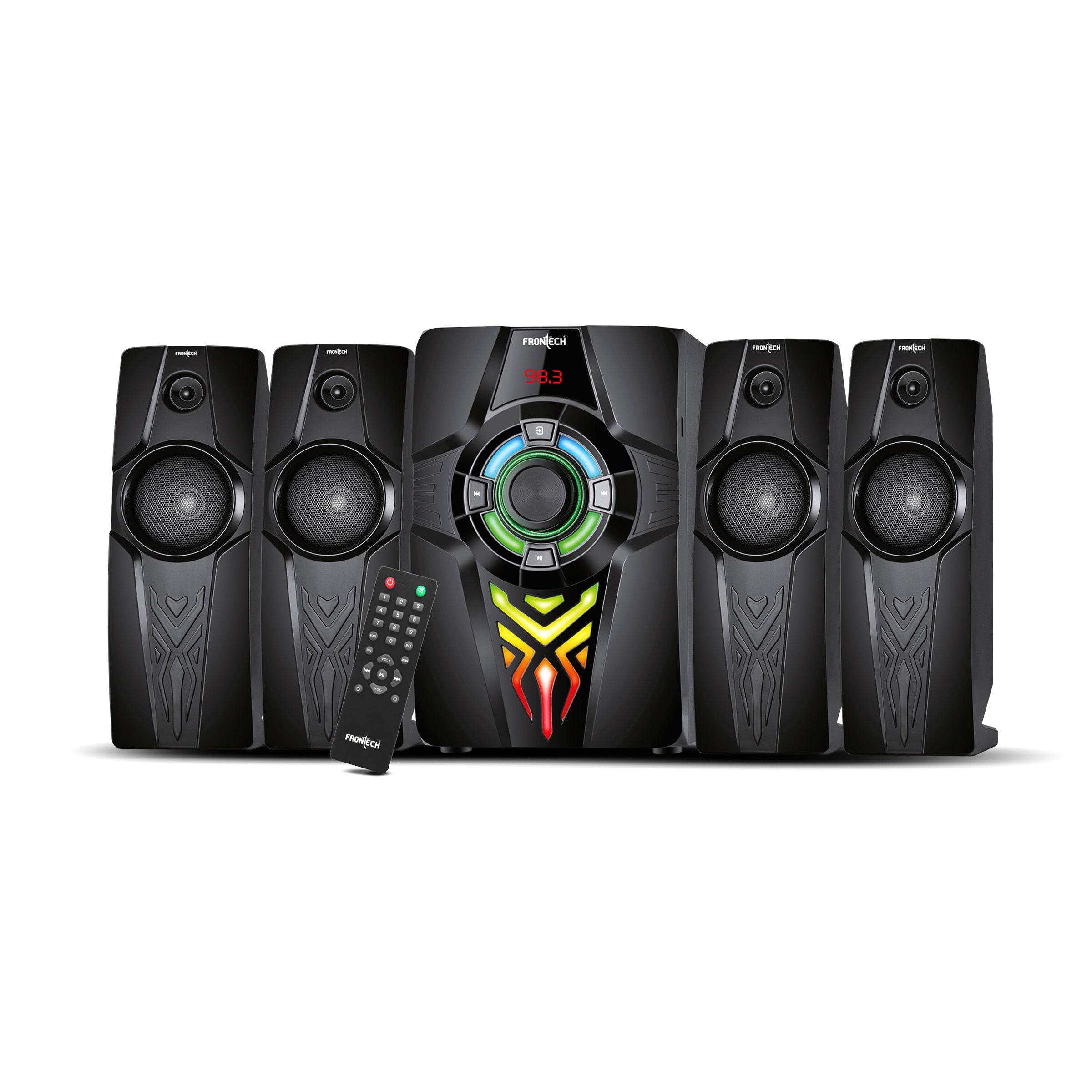 Frontech SW-0154 | Premium 4.1 Multimedia Speaker – Crystal Clear Sound, Wireless Freedom & Built-In Amplifier
