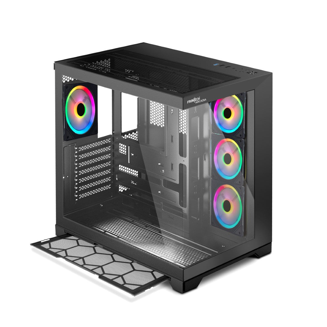 Gaming PC Cabinet | 4 ARGB Fans, Glass Panel, USB 3.0 & 2.0 (FT-4343)