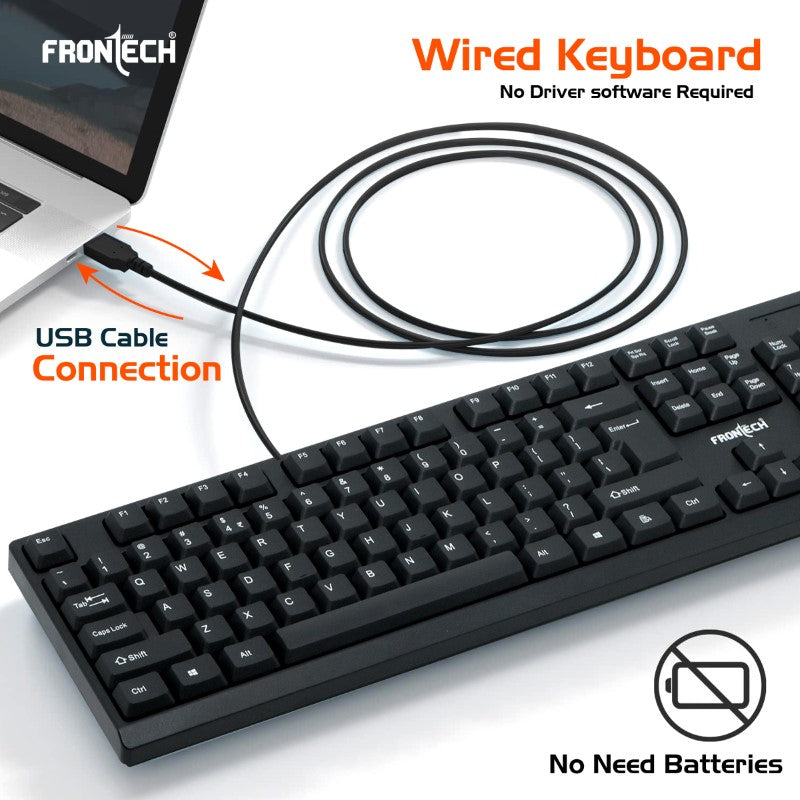 Super Slim Design Wired Keyboard (KB-0046)