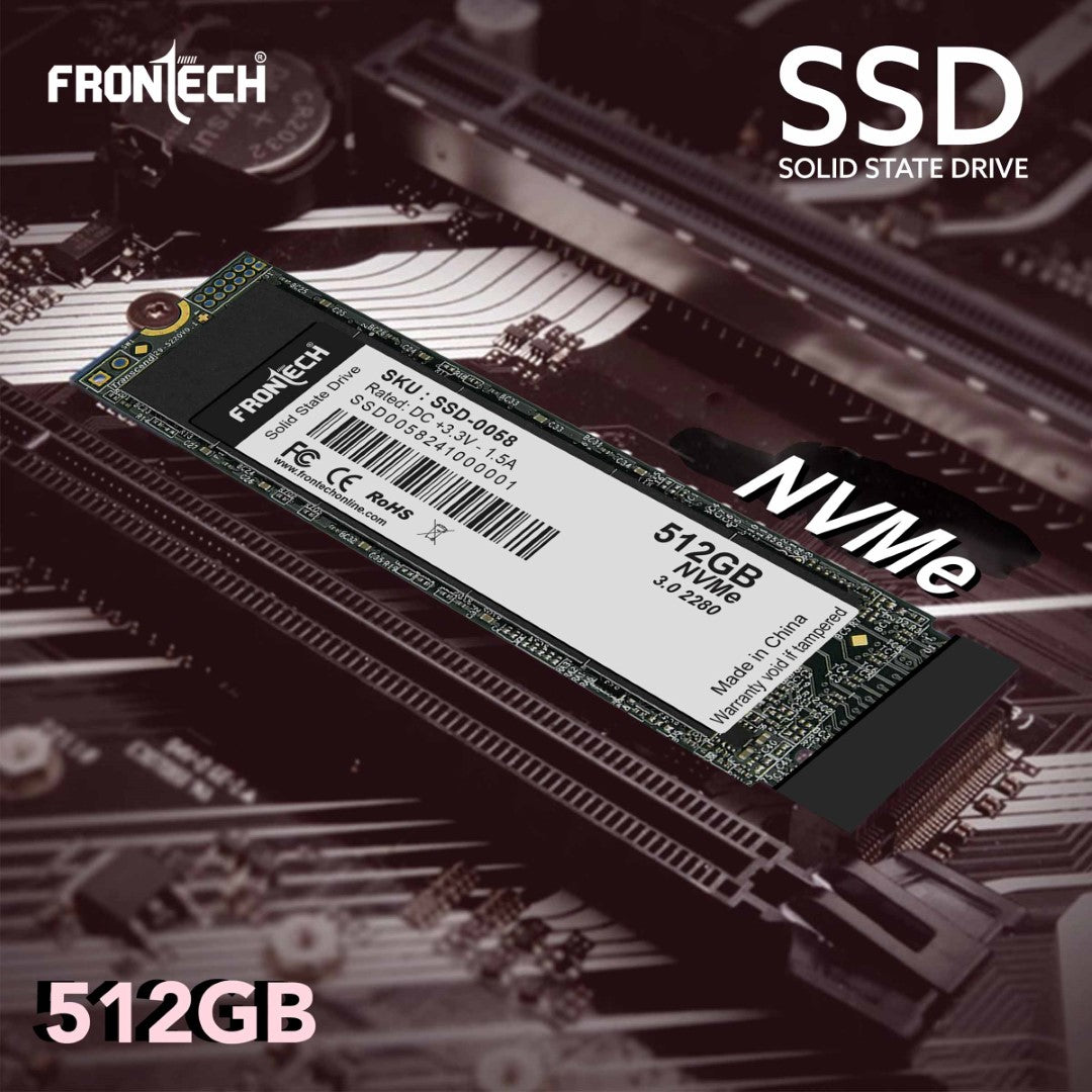 512GB Internal SSD | M.2 2280 NVMe, Ultra-Fast 1950/1500 Mbps (SSD-0058)