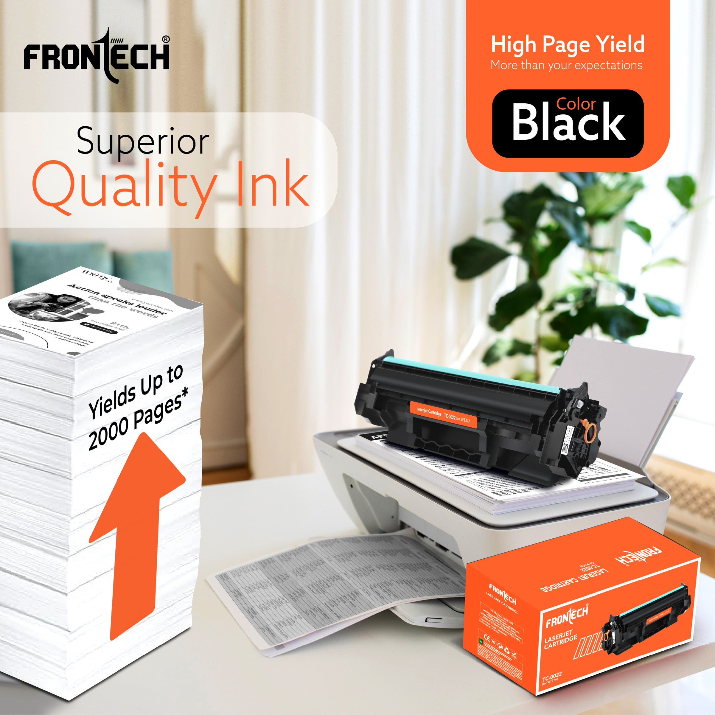 Frontech W137A Toner Cartridge | Compatible with HP LaserJet M209-M236 Series (TC-0022)