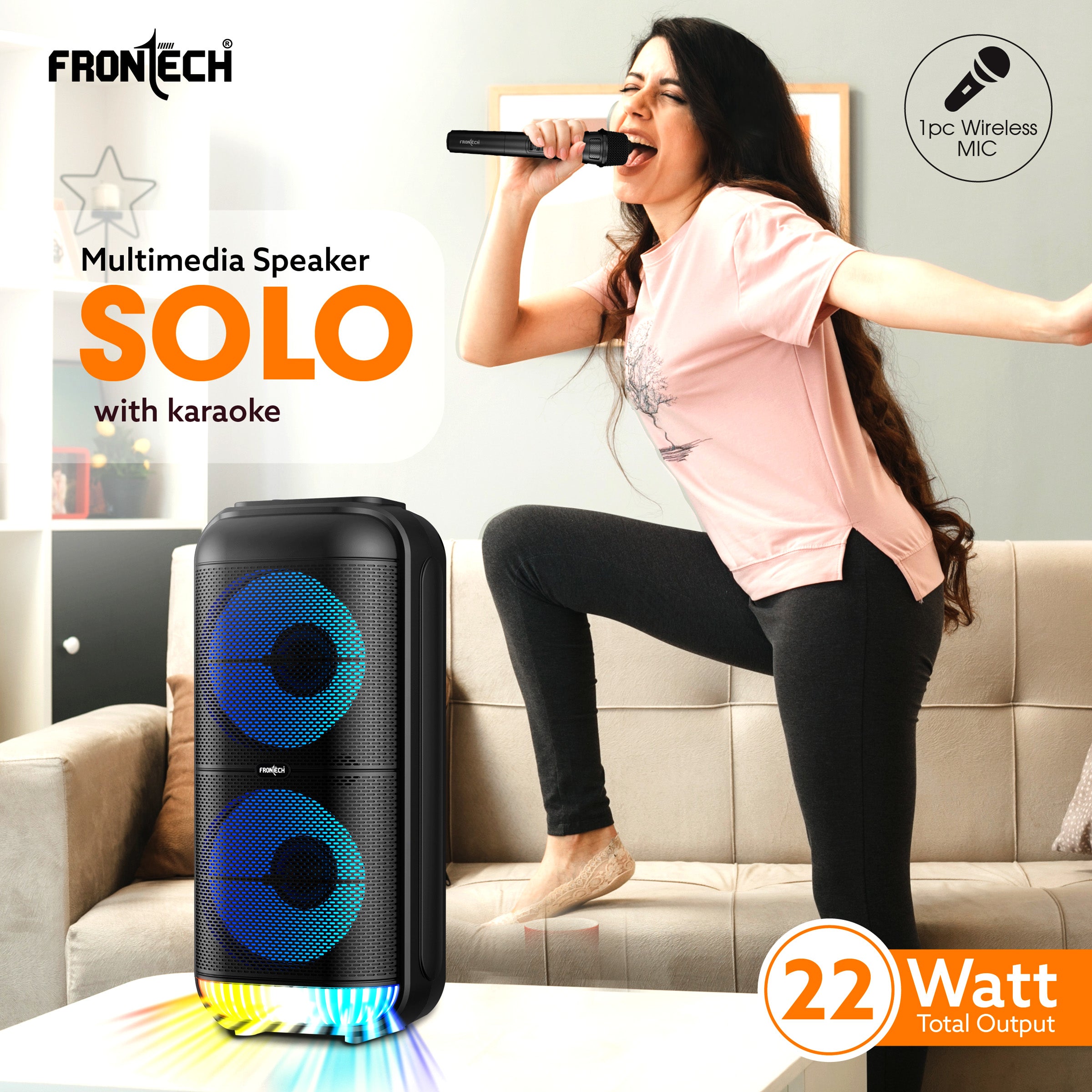 Solo Multimedia 22W Wireless Trolley Speaker (SW-0178)