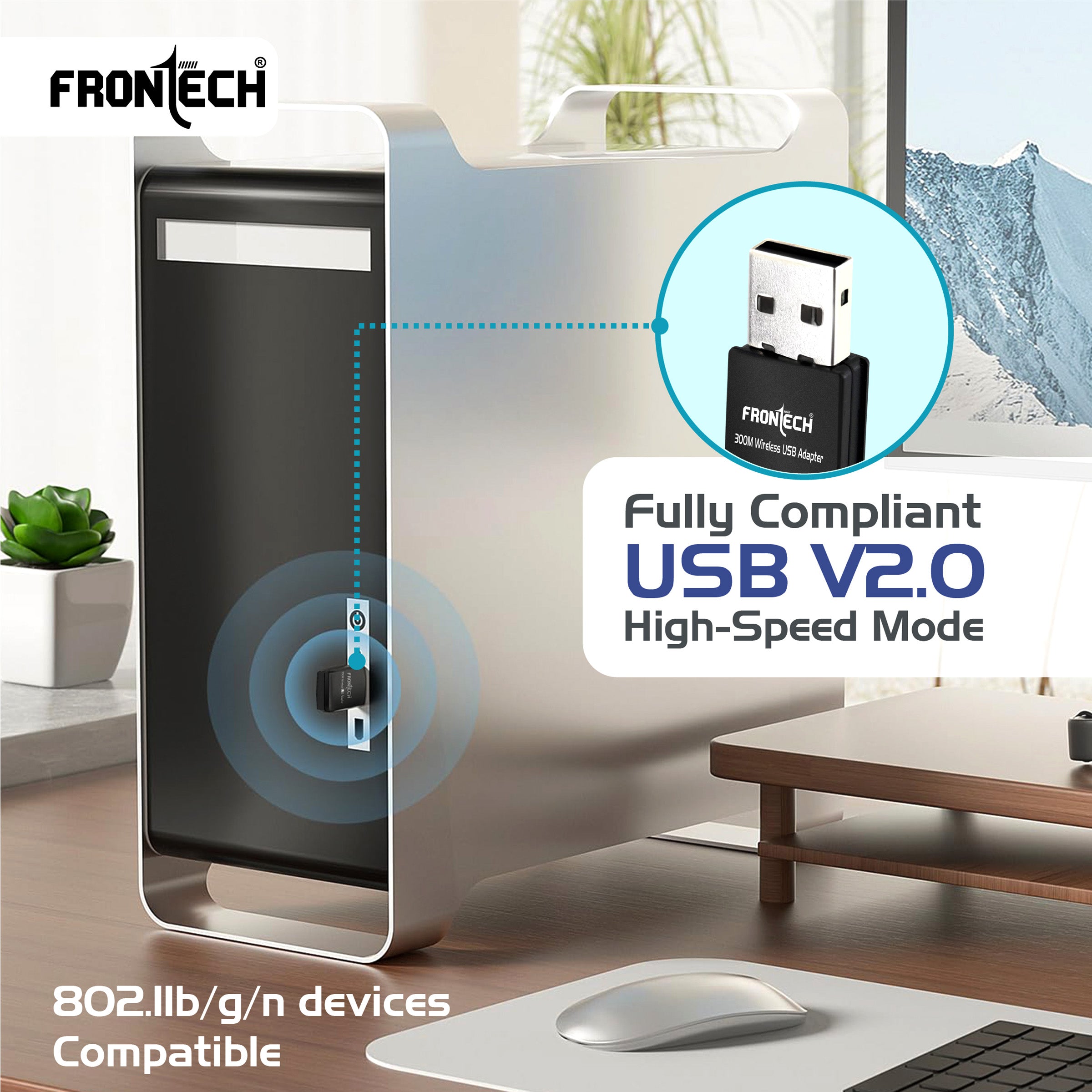 Frontech WiFi Dongle 300 Mbps (0842)