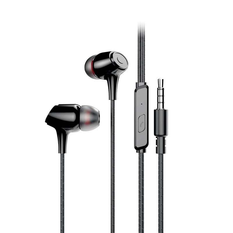 Ear Earphone with Mic | 10 mm Drivers & Speaker 6U | 3.5 mm Jack(EF-0047)