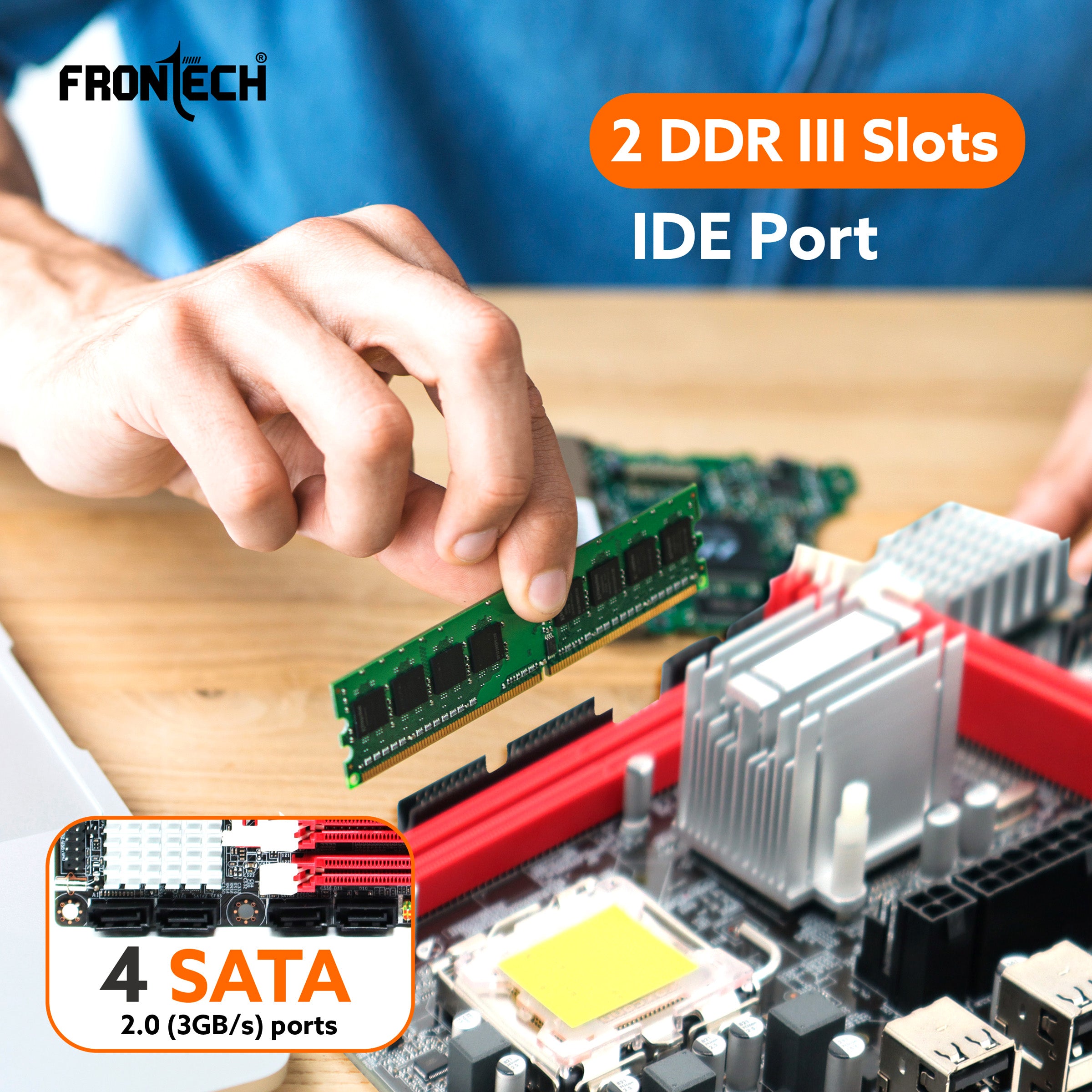 G41 Motherboard | LGA775, 2xDDR3 Slots, Core 2 Quad Support, 6+2 USB Ports, 4xSATA (FT-0464)