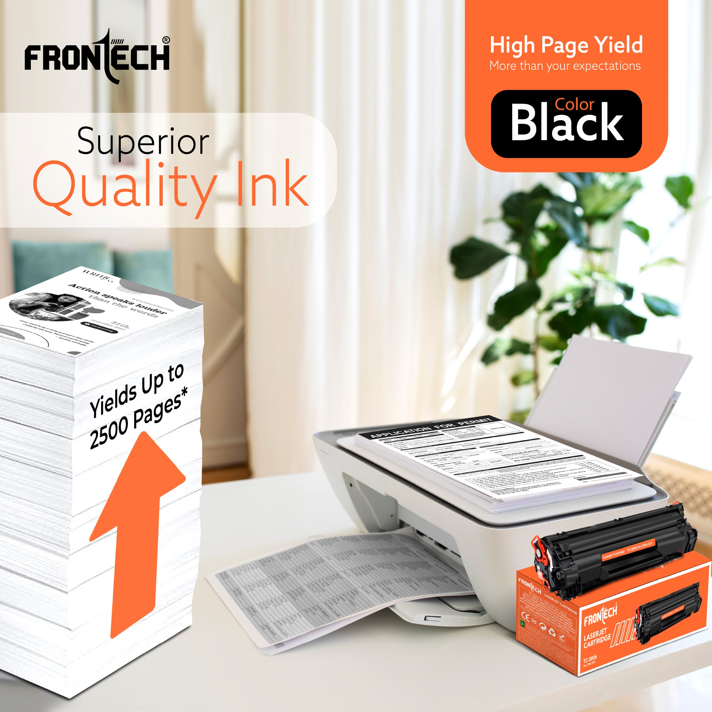 Frontech CRG-337 Toner Cartridge | Compatible with Canon MF232w-LBP223d Series (TC-0006)