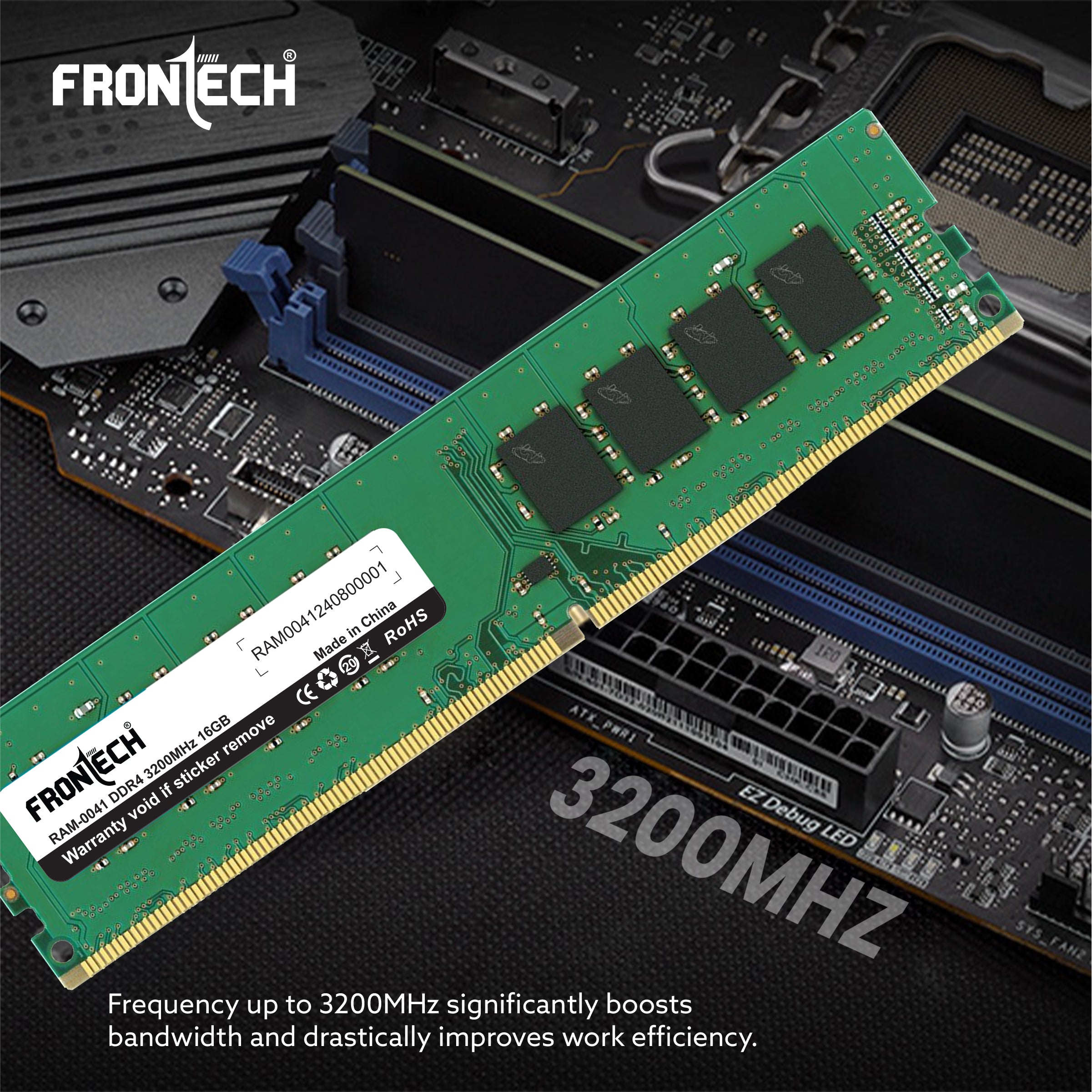 16GB DDR4 16 Chips 3200 MHz Desktop RAM Memory (RAM-0041)