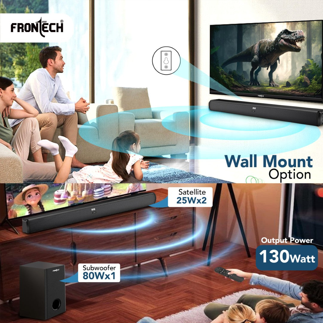 Avon Bluetooth Soundbar with Subwoofer | USB/TF, HDMI/AUX | Wall-Mountable (SW-0132)