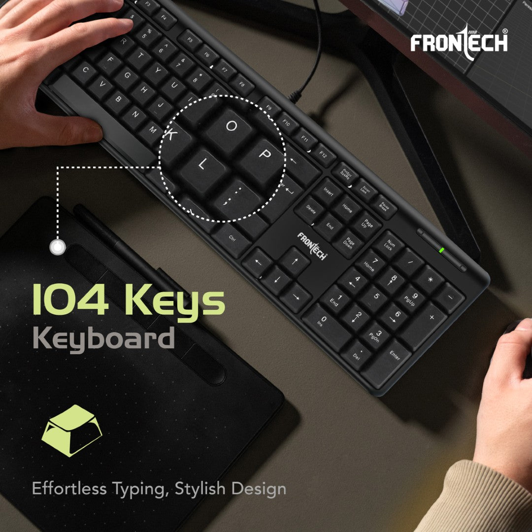 Wired Keyboard USB Retractable Stands (KB-0033)