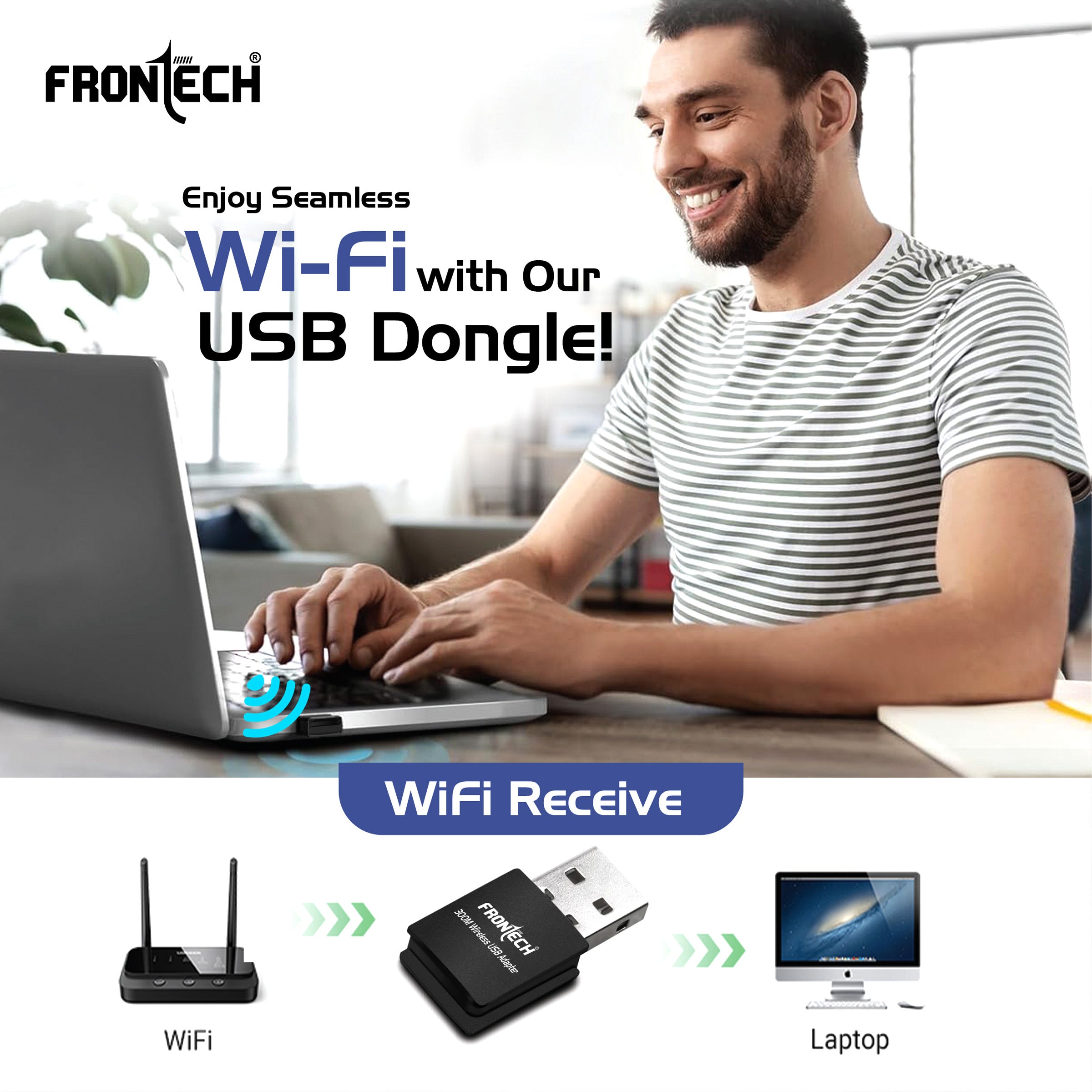 WiFi Dongle 300 Mbps (0842)