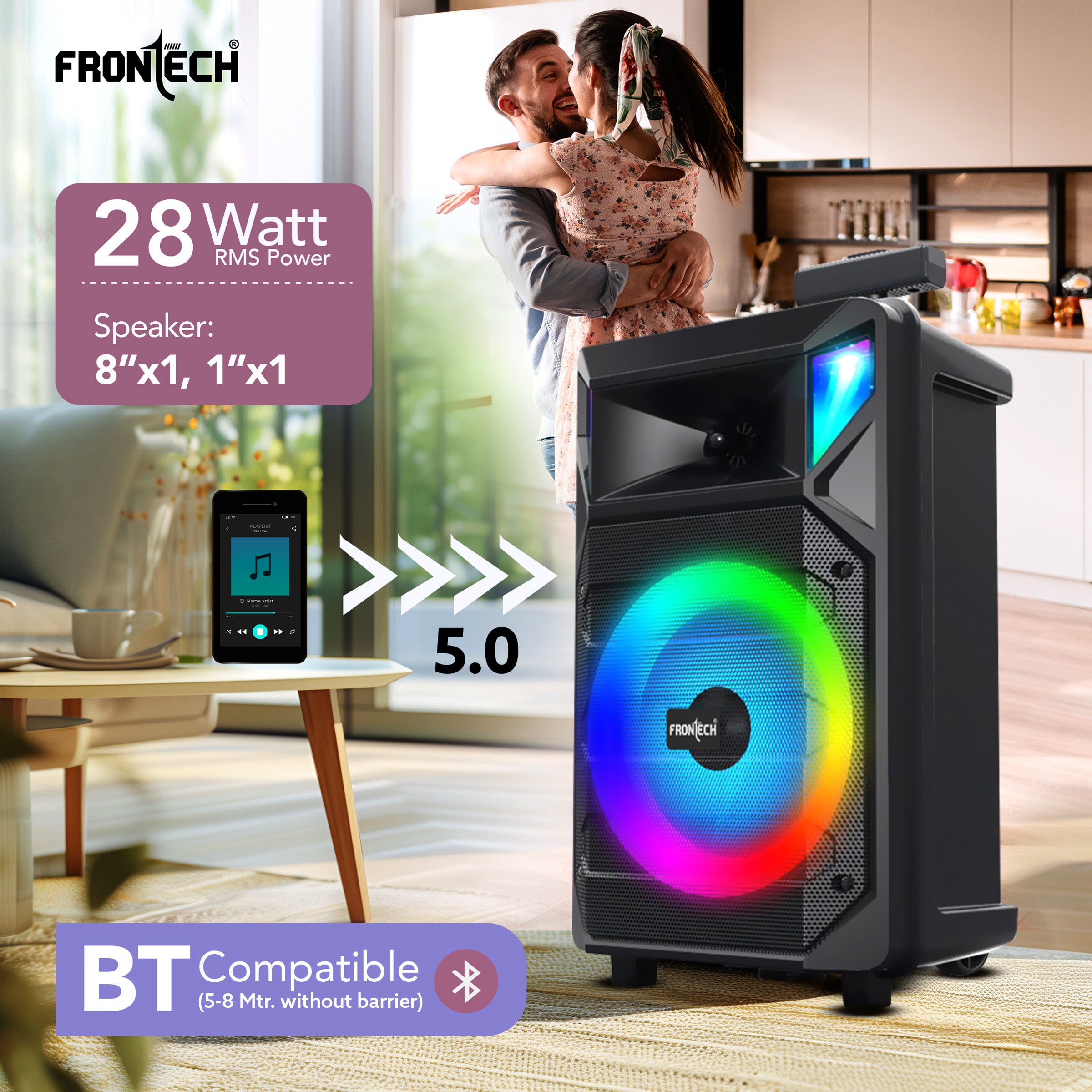 Frontech SW-0222 Multimedia Speaker – Power, Precision, and Portability in Every Beat