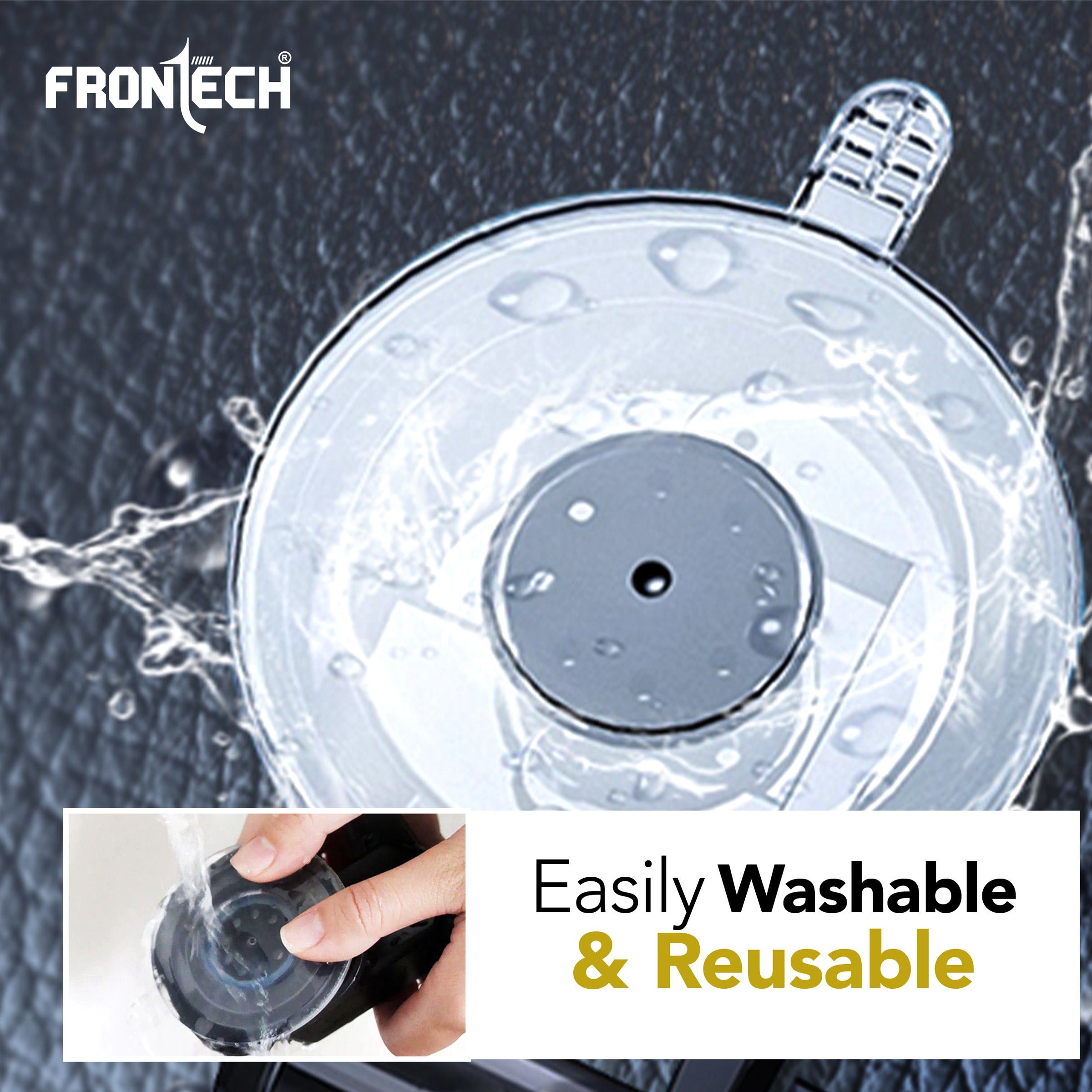 Frontech CCH-0015: Premium 360° Rotating Car Mobile Holder for All Devices (CCH-0015).