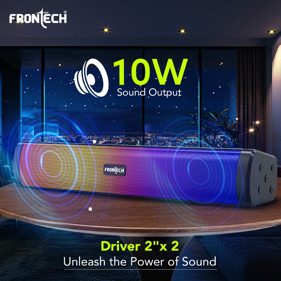 10W Bluetooth Speaker with FM, USB, TF, RGB Lights & 1200mAh Battery (SW-0181)