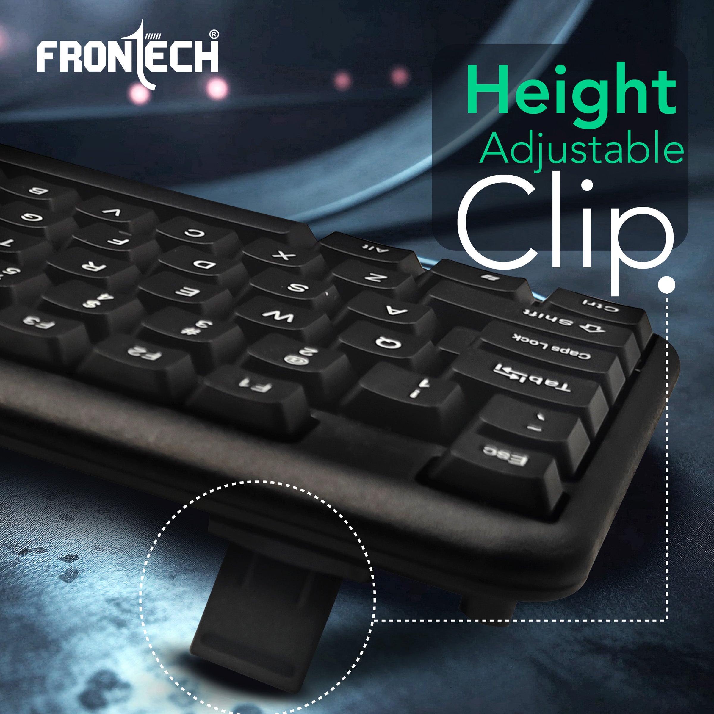 Frontech Wired Membrane Keyboard & Mouse Combo Pack (1692)