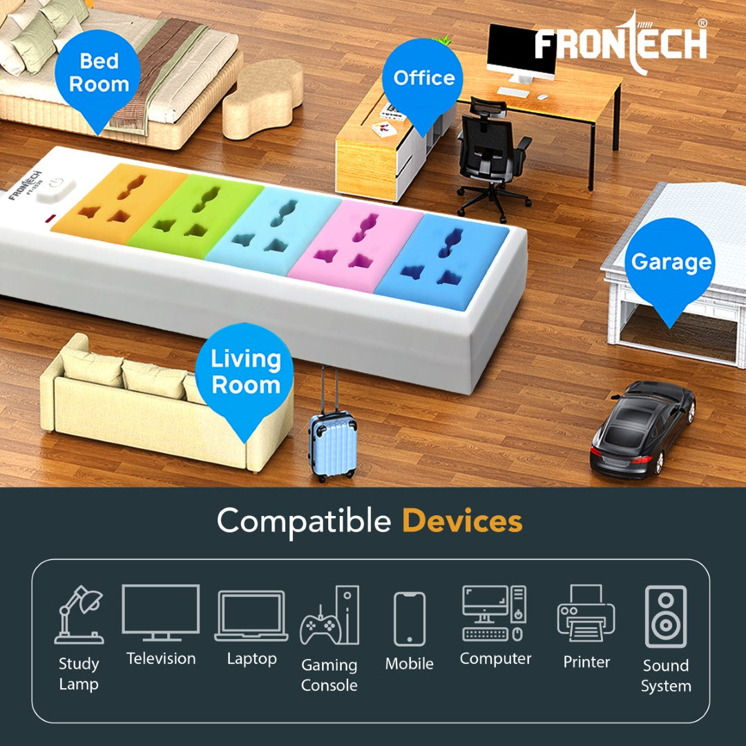 Power Connector - 5 Universal Sockets (3539)